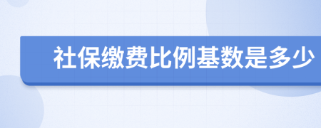 社保缴费比例基数是多少