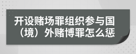 开设赌场罪组织参与国（境）外赌博罪怎么惩