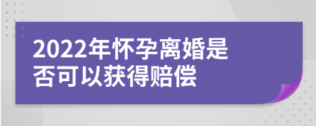 2022年怀孕离婚是否可以获得赔偿