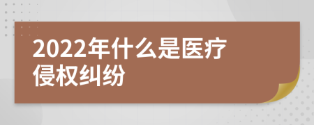 2022年什么是医疗侵权纠纷