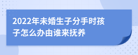 2022年未婚生子分手时孩子怎么办由谁来抚养