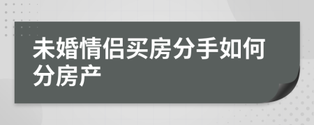 未婚情侣买房分手如何分房产