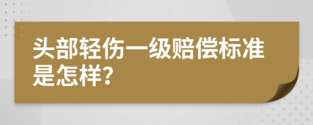 头部轻伤一级赔偿标准是怎样？