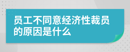 员工不同意经济性裁员的原因是什么