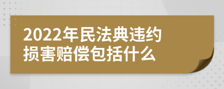 2022年民法典违约损害赔偿包括什么