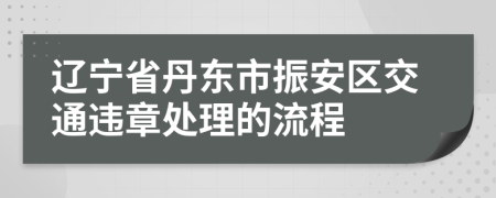 辽宁省丹东市振安区交通违章处理的流程