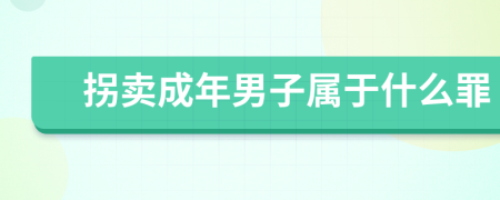 拐卖成年男子属于什么罪