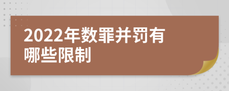 2022年数罪并罚有哪些限制