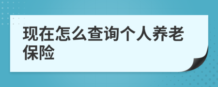现在怎么查询个人养老保险