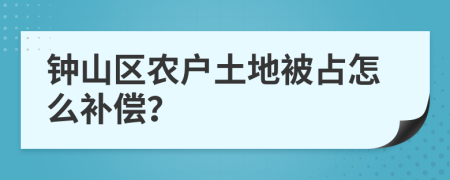 钟山区农户土地被占怎么补偿？