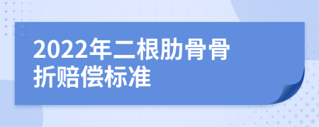 2022年二根肋骨骨折赔偿标准