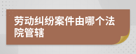 劳动纠纷案件由哪个法院管辖