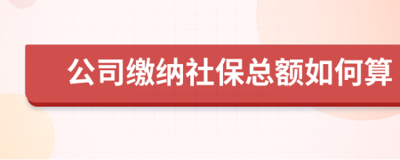 公司缴纳社保总额如何算