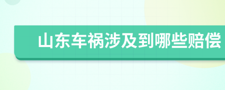 山东车祸涉及到哪些赔偿