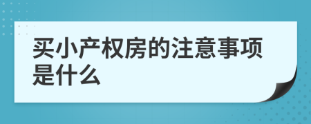 买小产权房的注意事项是什么