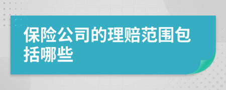 保险公司的理赔范围包括哪些