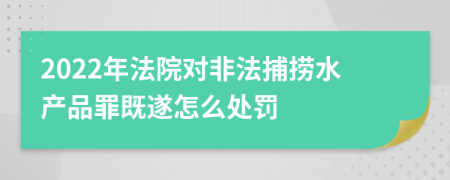 2022年法院对非法捕捞水产品罪既遂怎么处罚