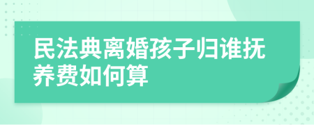 民法典离婚孩子归谁抚养费如何算