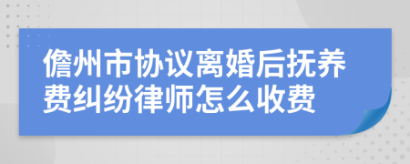 儋州市协议离婚后抚养费纠纷律师怎么收费