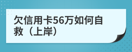 欠信用卡56万如何自救（上岸）