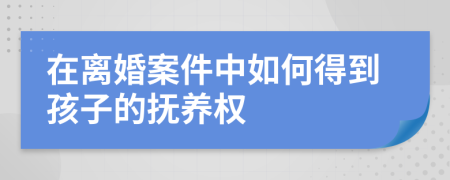 在离婚案件中如何得到孩子的抚养权