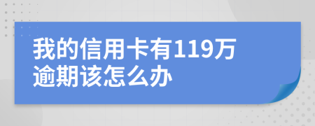 我的信用卡有119万逾期该怎么办