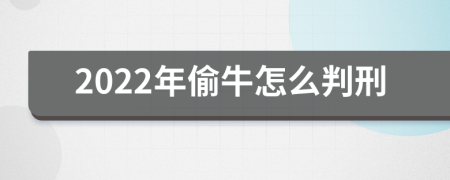 2022年偷牛怎么判刑