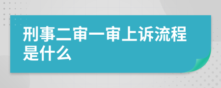 刑事二审一审上诉流程是什么