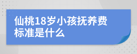 仙桃18岁小孩抚养费标准是什么