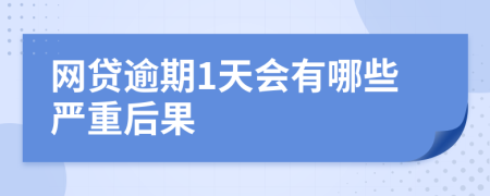 网贷逾期1天会有哪些严重后果