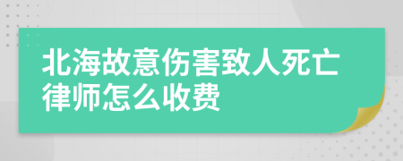 北海故意伤害致人死亡律师怎么收费