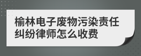 榆林电子废物污染责任纠纷律师怎么收费