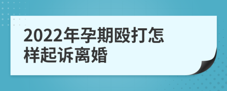 2022年孕期殴打怎样起诉离婚