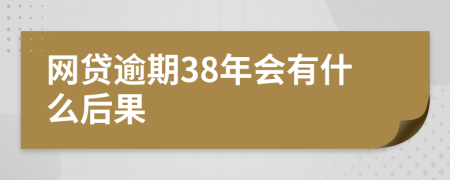 网贷逾期38年会有什么后果