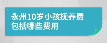 永州10岁小孩抚养费包括哪些费用