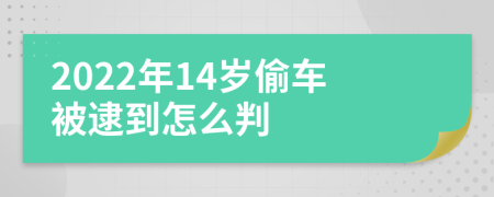 2022年14岁偷车被逮到怎么判