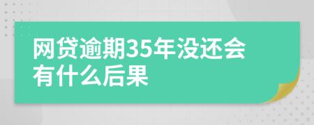 网贷逾期35年没还会有什么后果