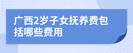 广西2岁子女抚养费包括哪些费用