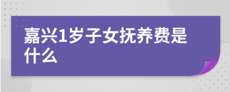 嘉兴1岁子女抚养费是什么