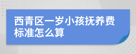 西青区一岁小孩抚养费标准怎么算