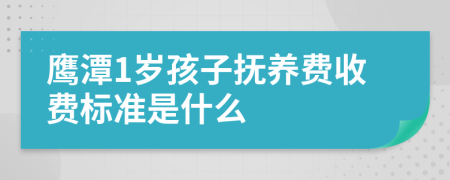 鹰潭1岁孩子抚养费收费标准是什么