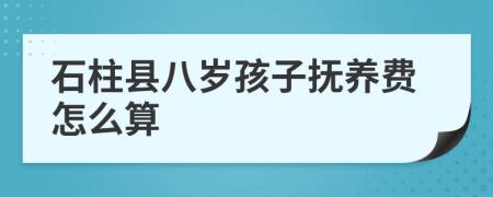 石柱县八岁孩子抚养费怎么算