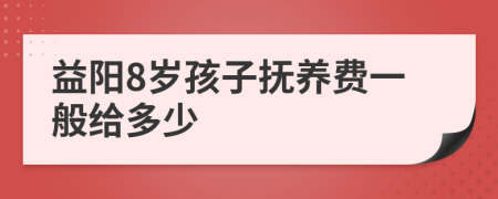 益阳8岁孩子抚养费一般给多少