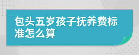 包头五岁孩子抚养费标准怎么算
