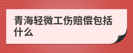 青海轻微工伤赔偿包括什么