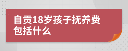 自贡18岁孩子抚养费包括什么