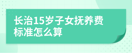 长治15岁子女抚养费标准怎么算