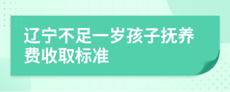 辽宁不足一岁孩子抚养费收取标准