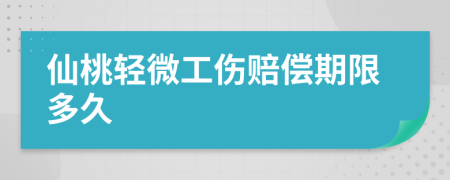 仙桃轻微工伤赔偿期限多久