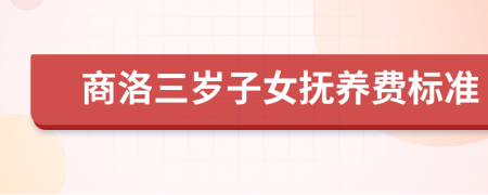 商洛三岁子女抚养费标准